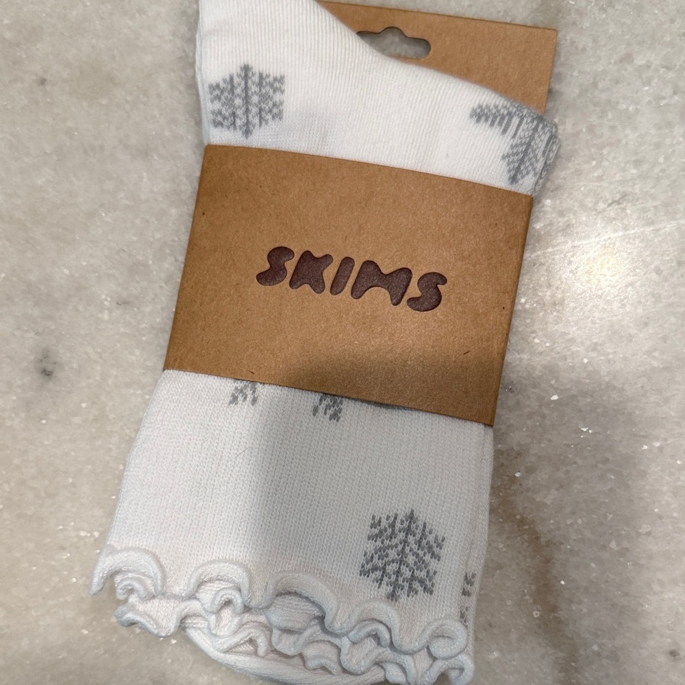 SKIMS Snowflake Patterned Socks